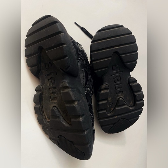 Maje Leather Suede Chunky Women's Sneakers Statement Casual School - Picture 3 of 12